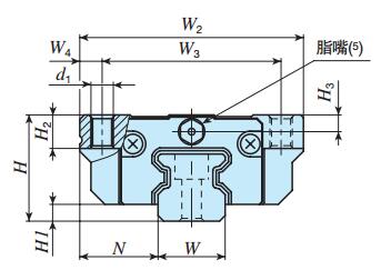 IKOMXG12C2R80T1SPS2直線導軌尺寸圖